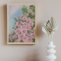 Pink Roses — Floral Art Print