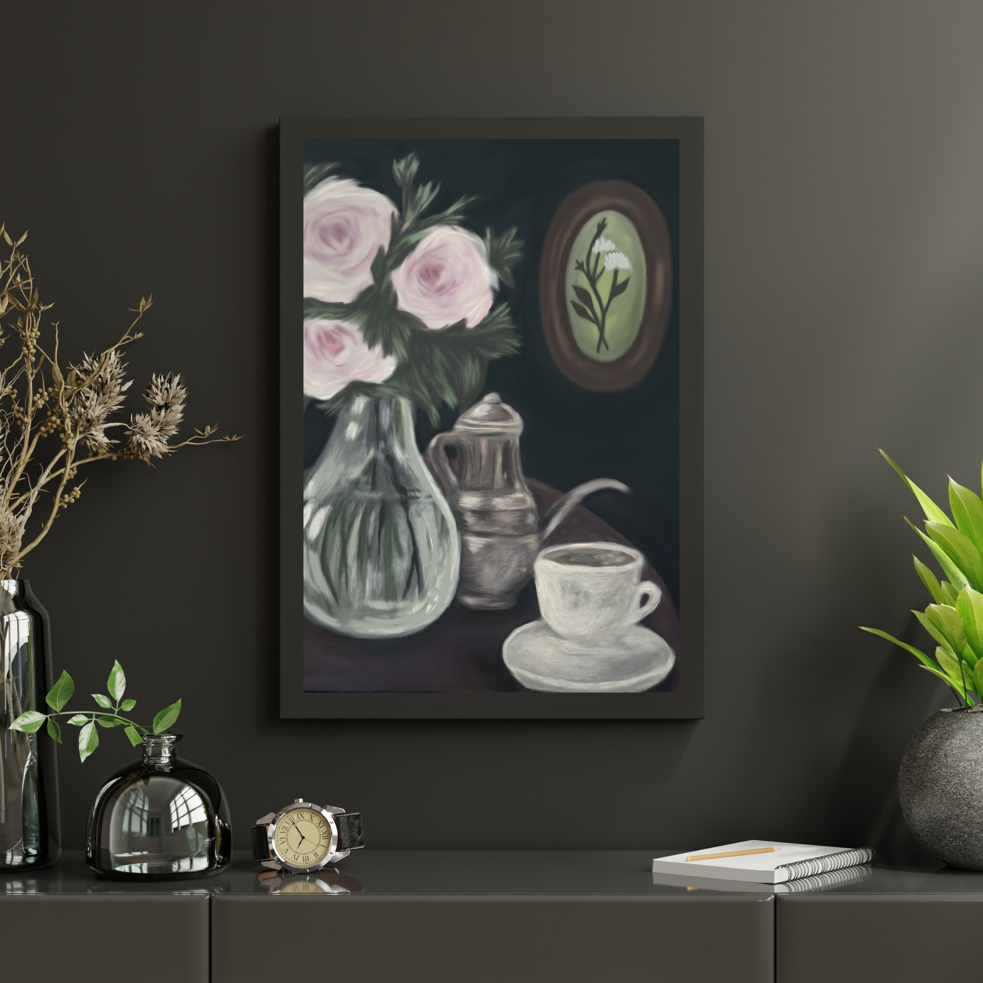A Quiet Table — Framed Still Life Art Print