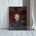 I Saw a Face in the Flowers — Floral Art Print