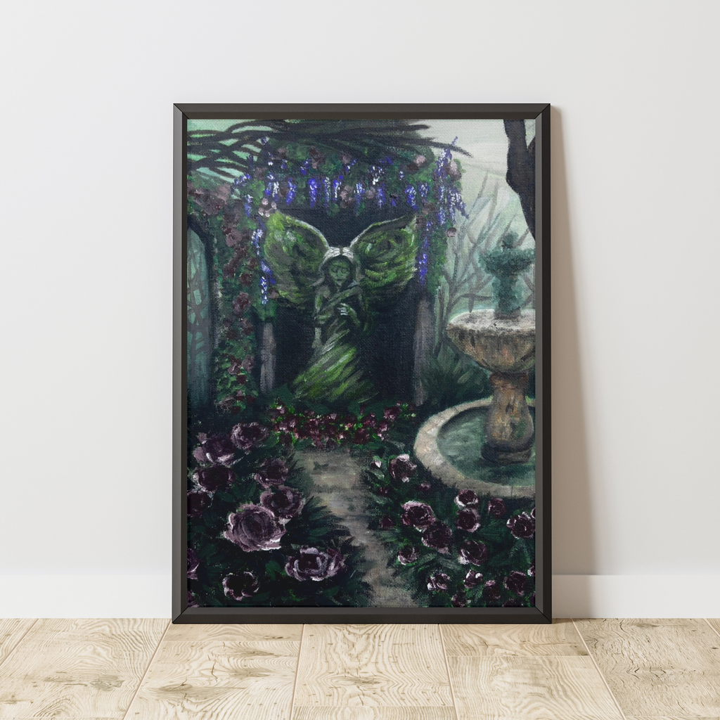 Angel in a Dark Place — Framed Art Print