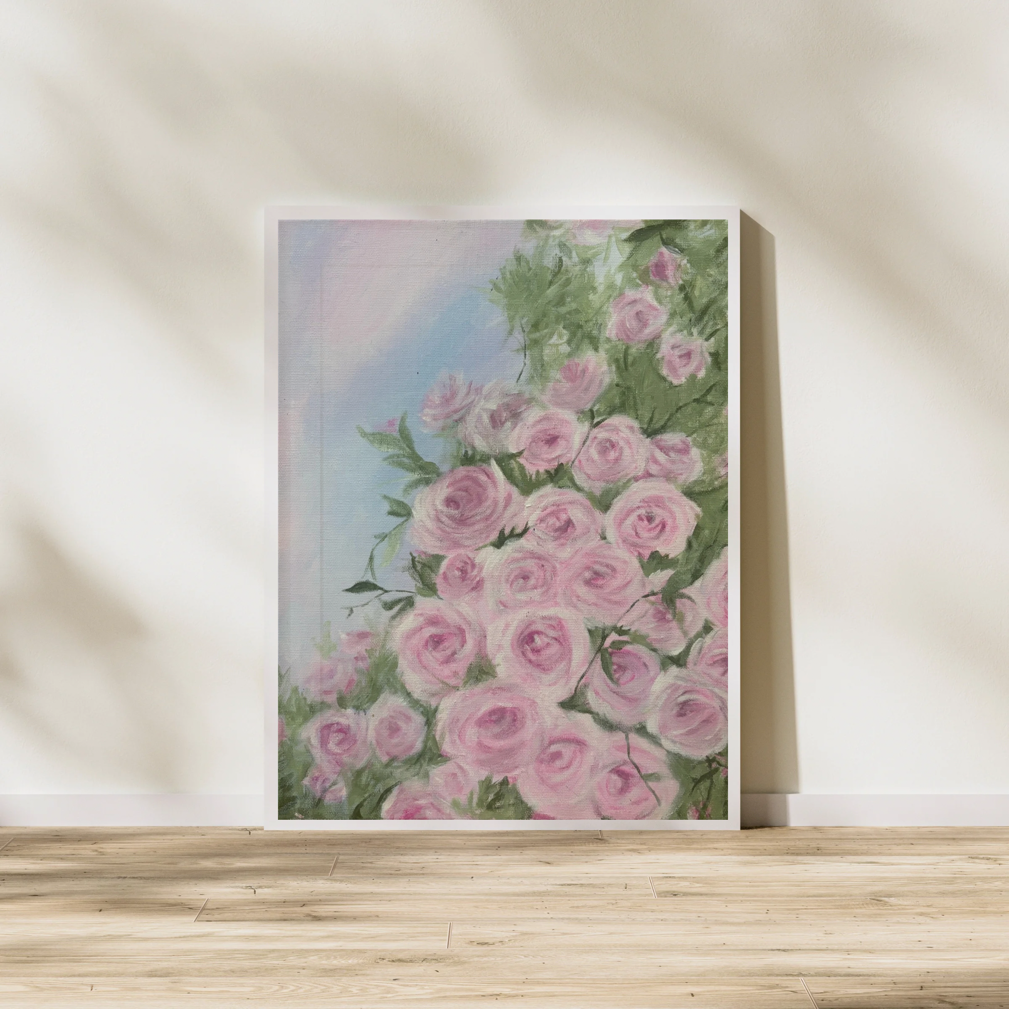 Pink Roses — Floral Art Print