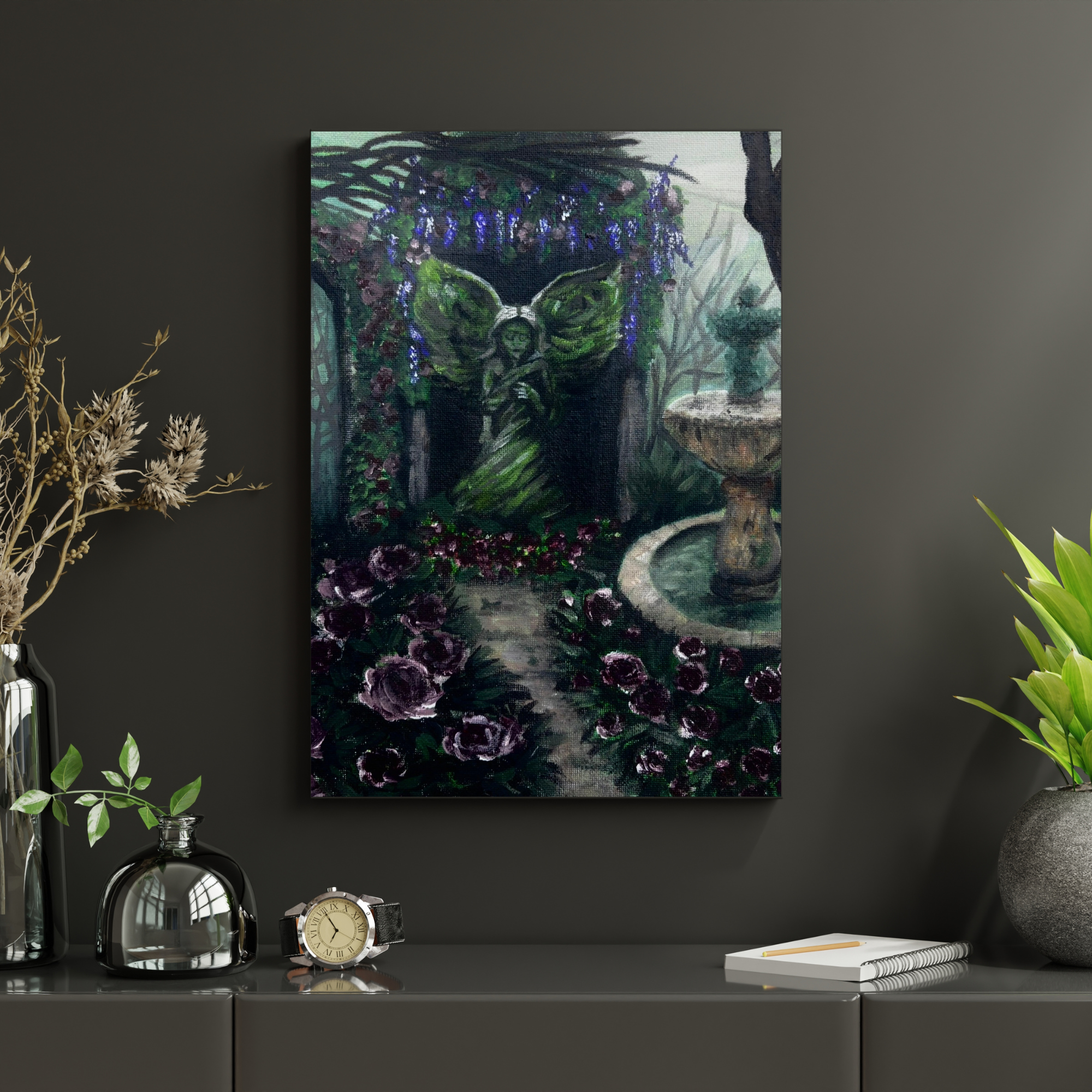 Angel in a Dark Place — (Canvas) Art Print