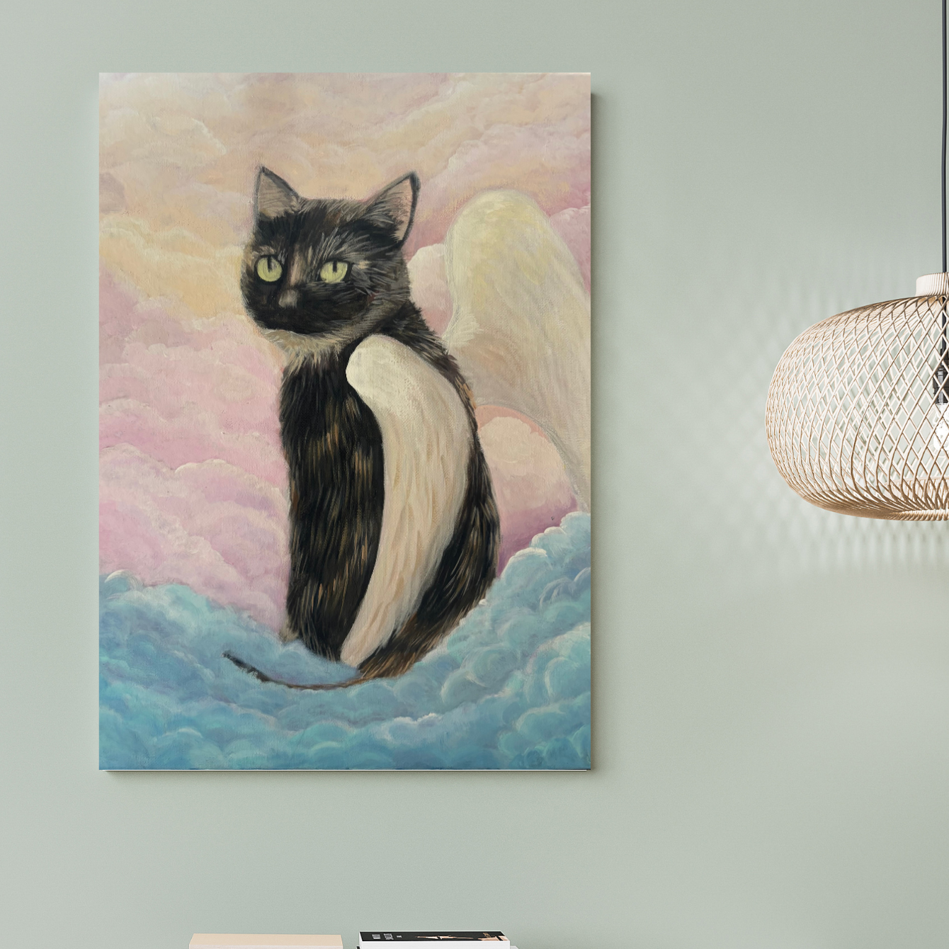 Heavenly Cat Canvas Print
