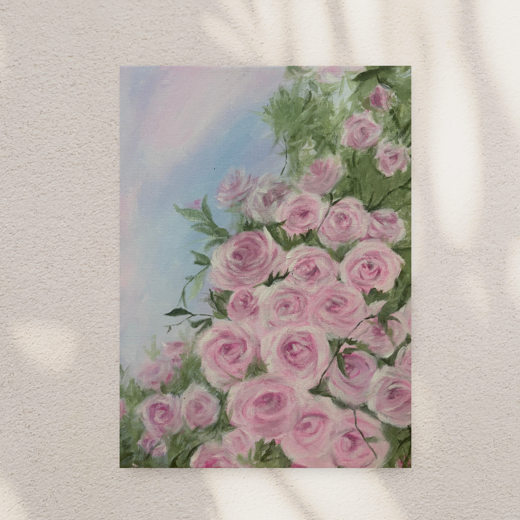 Pink Roses — Floral Art Print