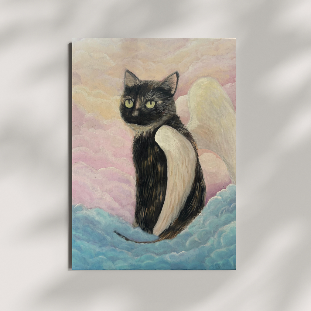 Heavenly Cat — Rainbow Road Art Print