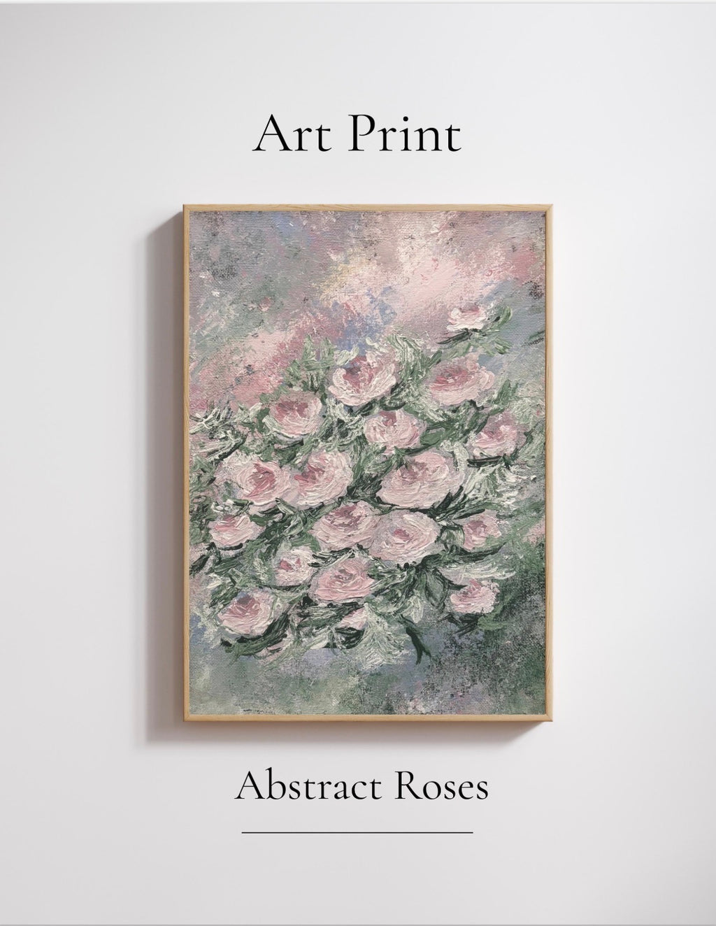 Colorful floral art print titled "Breathing Flowers" by Petals & Ash Studio featuring vibrant, detailed flower illustrations.