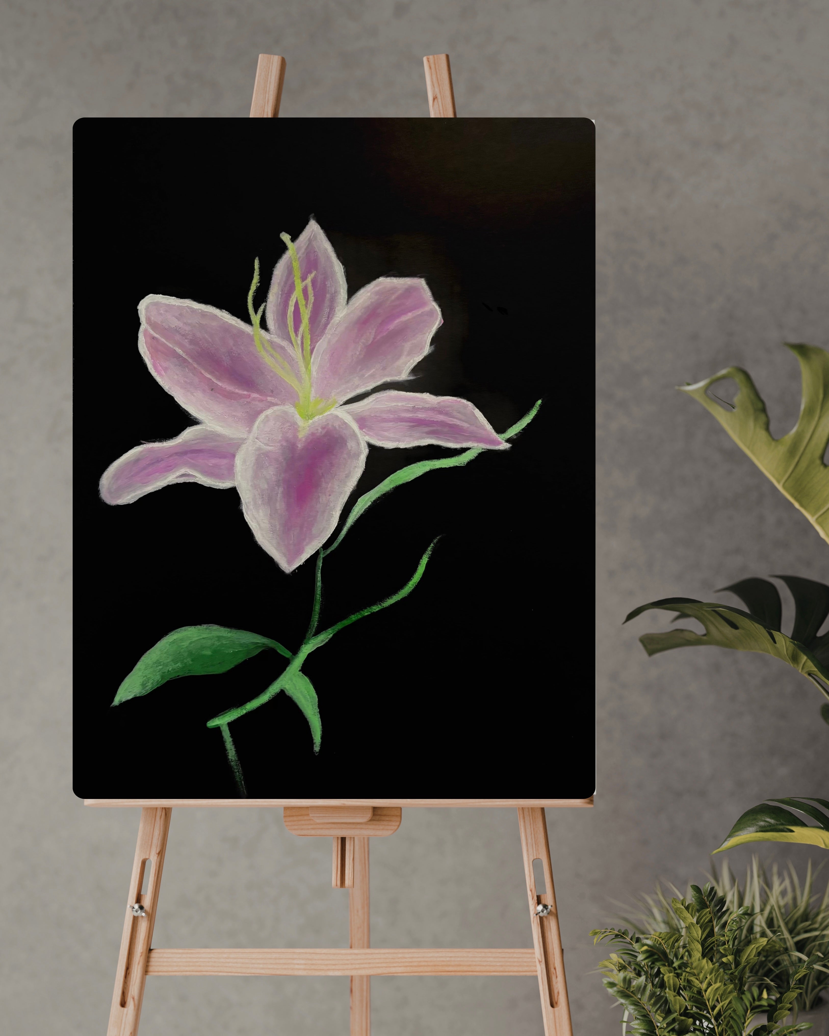 Pink flower canvas art print by Petals & Ash Studio featuring a vibrant floral design on high-quality canvas.