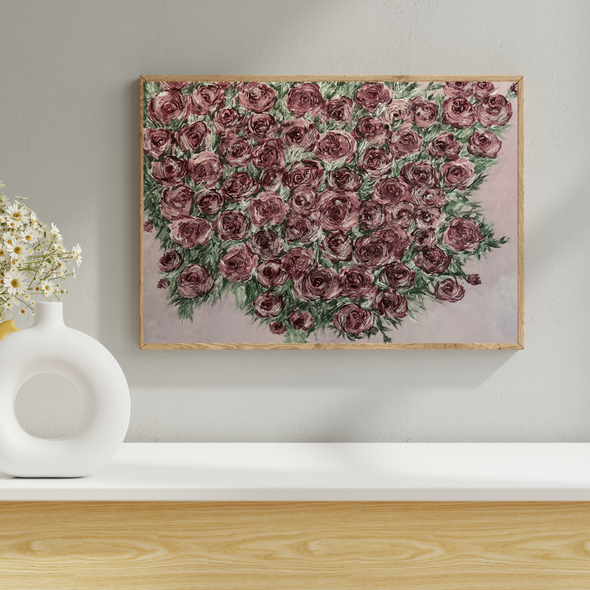Abundance of Roses — Floral Art Print
