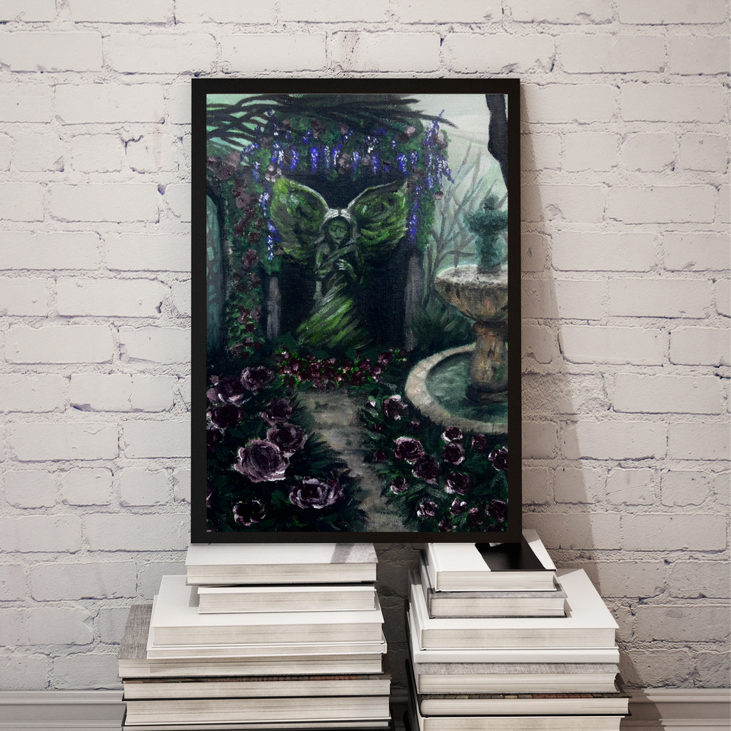 Angel in a Dark Place — Framed Art Print