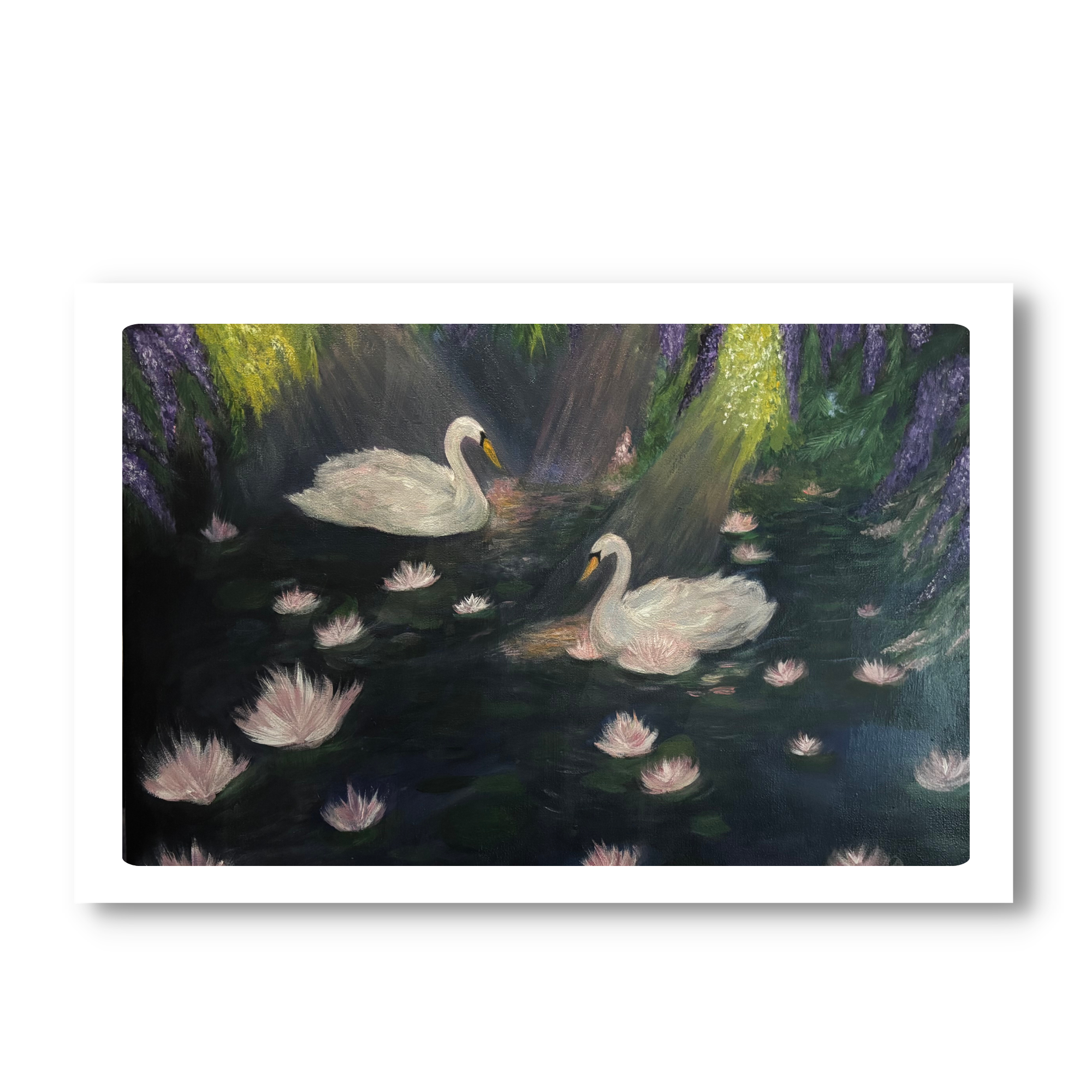Swan Lake —  Ethereal Framed Art Print