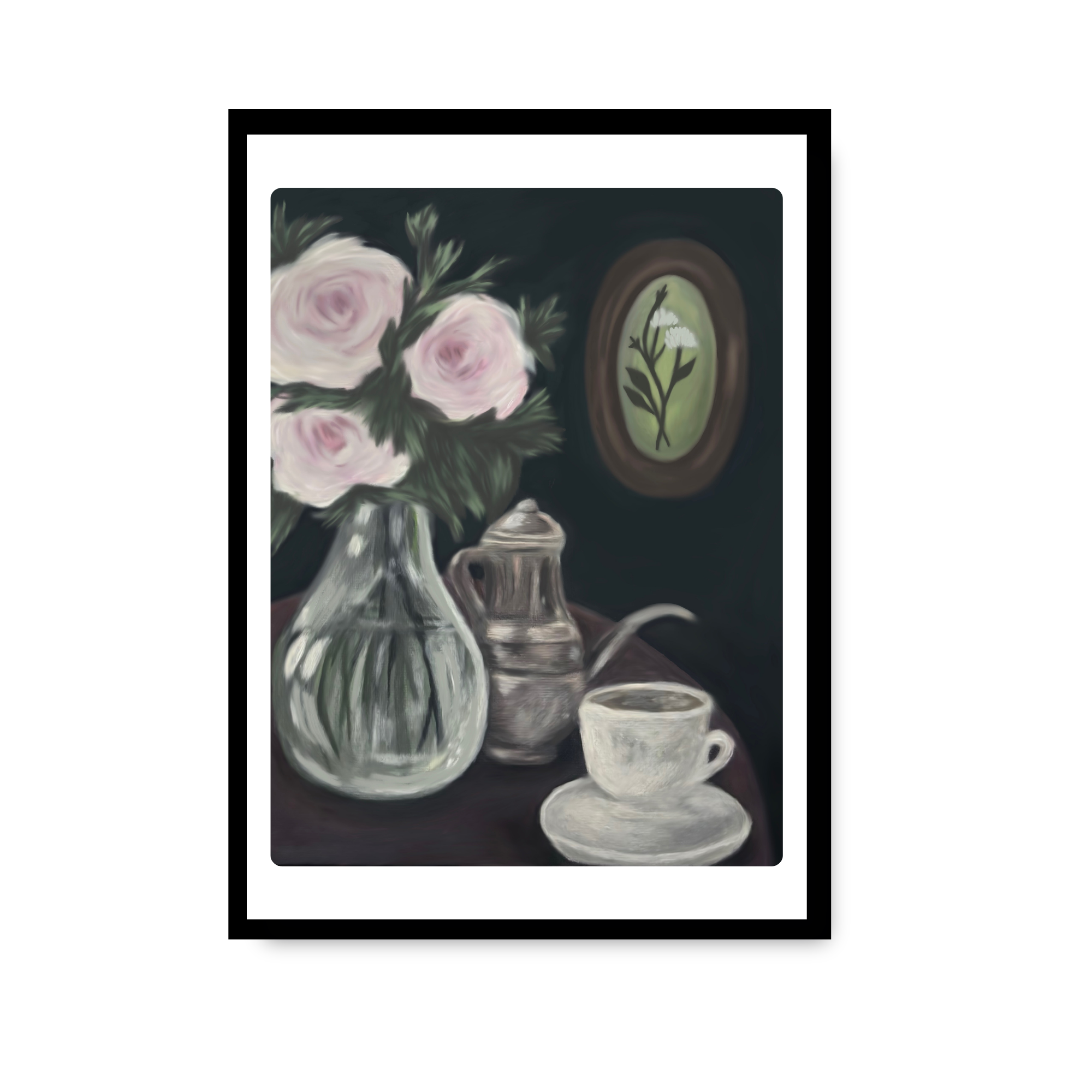 A Quiet Table — Framed Still Life Art Print