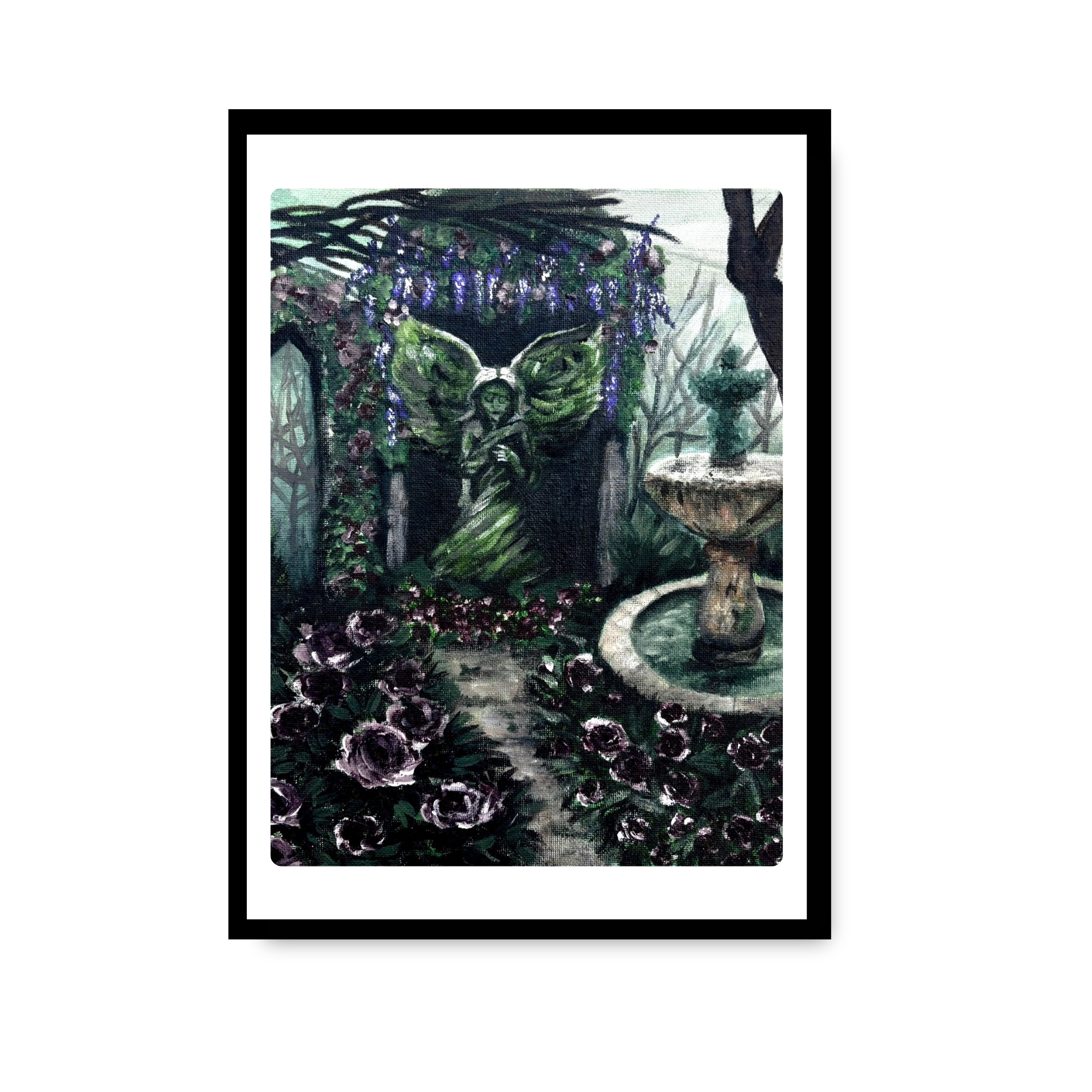 Angel in a Dark Place — Framed Art Print