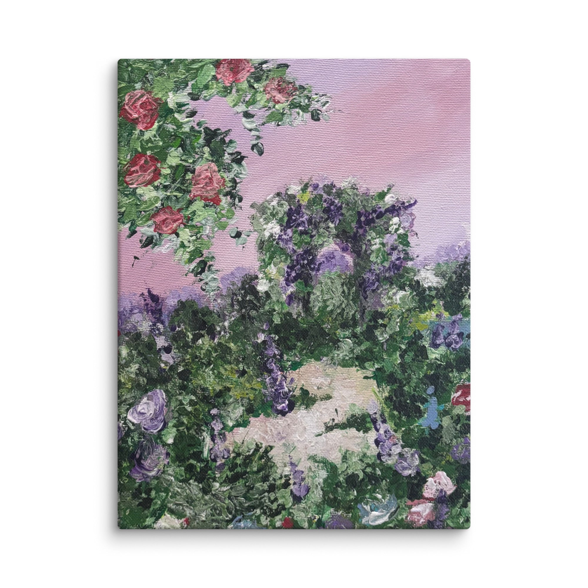 Petals & Ash Studio Flora in Quiet Abundance canvas print featuring vibrant floral artwork on 9x12 inch wall art.