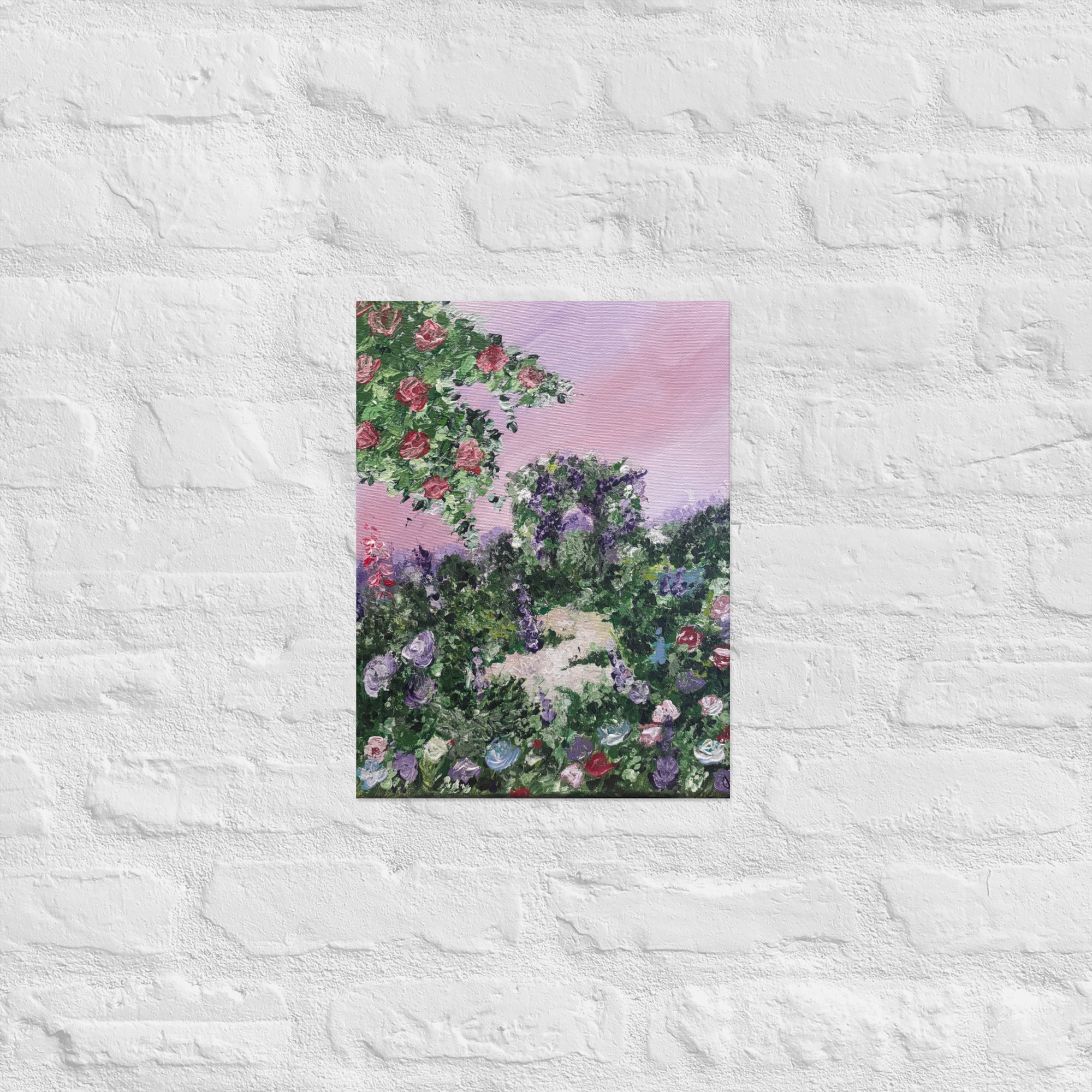 Flora in Quiet Abundance poster print by Petals & Ash Studio, featuring vibrant botanical artwork on matte paper in 12x16 inches.